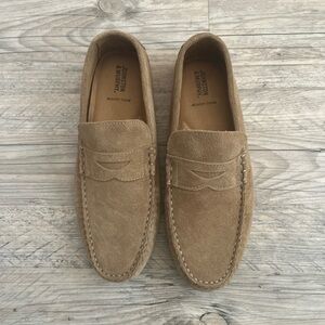 Johnston & Murphy Light Brown Suede Slip-Ons